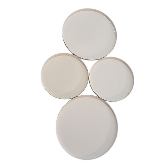 Vtg Royal Kent English Village Hunter Enamel Stovetop 4 Burner Covers Scene READ - Picture 11 of 11